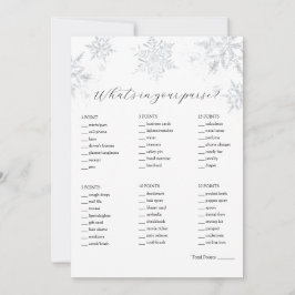 Was ist in deinem Purse Shower Game? Einladung