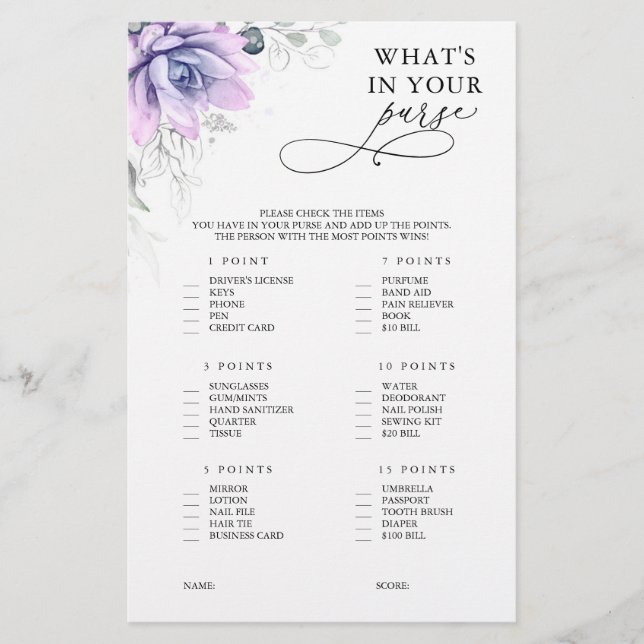 Was ist in deinem Sinn sukkulentes Brautparty-Spie (Vorderseite)