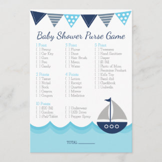 Was ist in deiner Geldbörse? - Sailor Baby Shower Programm