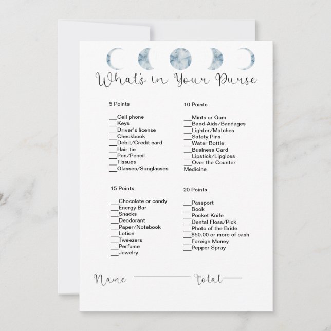 Was ist in deiner Hand, wenn du Brautparty mit Lic Einladung (Vorderseite)