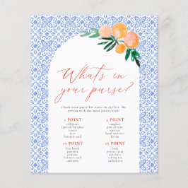 Was ist in deiner Handtasche Spritz Brautparty Gam