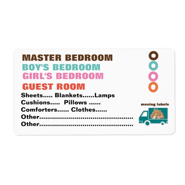 Was ist in der Box?- Umkleidemarken - Schlafzimmer (Vorne)