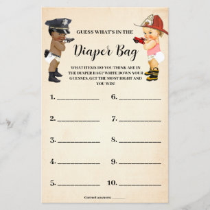 Was ist in der Windeltasche Little Recruit Game Ca Flyer