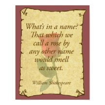 Was ist in einem Namen? Rose?