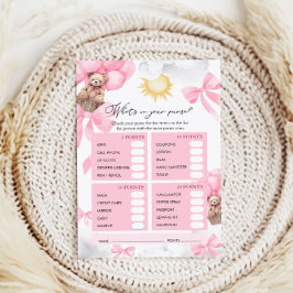 Was ist in Ihrem Baby Duschspiel?