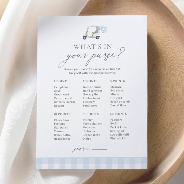 Was ist in Ihrem Purse Golf Baby Duschspiel? Einladung (Von Creator hochgeladen)