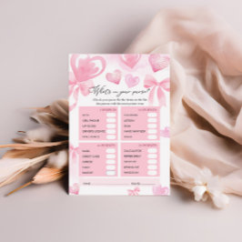 Was ist in Ihrem Pursuit Baby Shower Valentines Sp