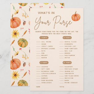 Was ist in Ihrer Geldbörse Fall Pumpkin Baby Showe