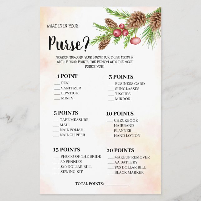 Was ist in Ihrer Pursuit Polterabend Game Card ent Flyer (Vorne)