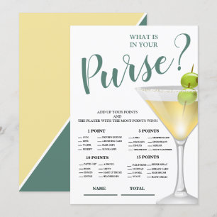 Was ist in Purse Elegant Bridal Dusche Einladung