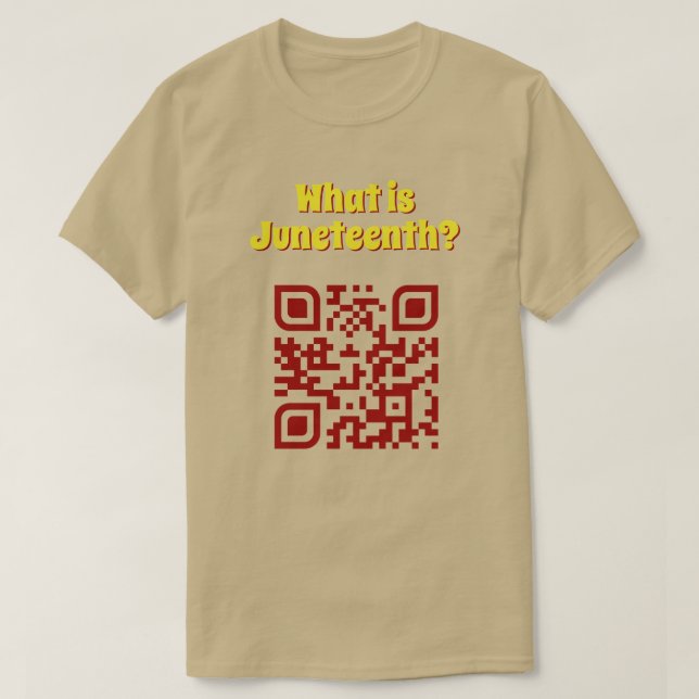Was ist Junetag? QR-Code-T - Shirt (Design vorne)