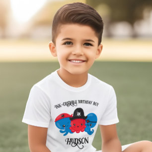 "Was ist Kraken" Oktopus-Pirat Kindergeburtstag Kleinkind T-shirt