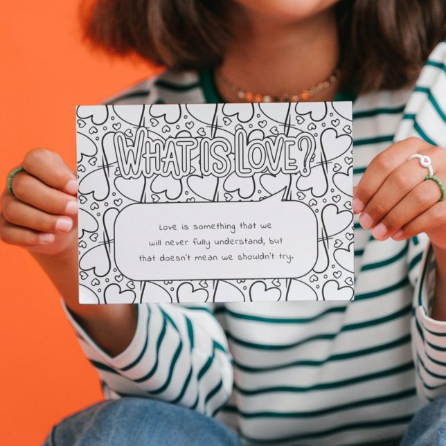 Was ist Liebe Coloring? Postkarte (Von Creator hochgeladen)