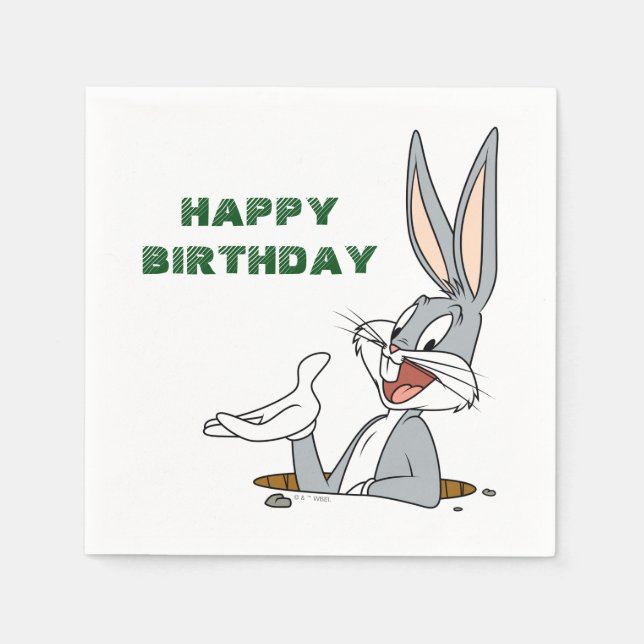 WAS IST LOS, DOC?™ BUGS BUNNY™ Kaninchenbau Serviette (Vorderseite)