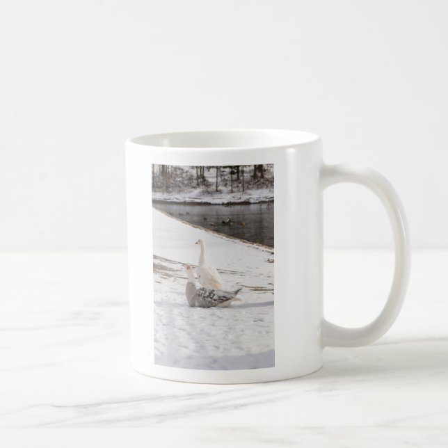 Was ist los Gans Kaffeetasse (Rechts)