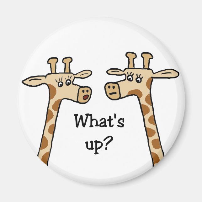 Was ist los? Giraffenmagnet Magnet (Vorne)