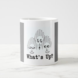 Was ist los? Jumbo-Tasse