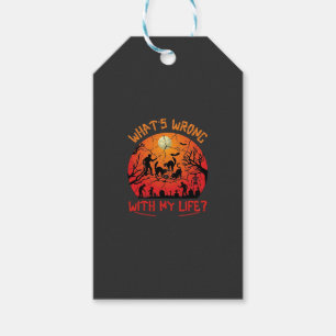 Was ist los Leben Halloween Schwarze Katzen Zombie Geschenkanhänger