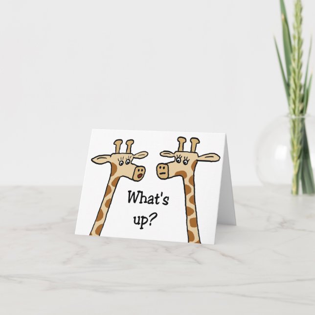 Was ist los? Notecards Karte (Vorderseite)