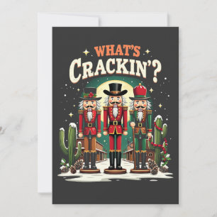 Was ist los Nussknacker Kaktus Weihnachten Lustig Dankeskarte