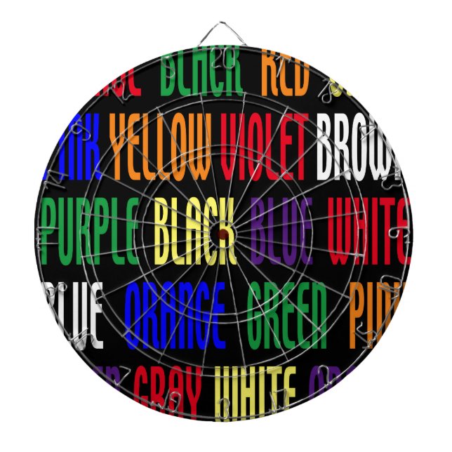 Was ist meine Farbe? Dartscheibe (vorne)