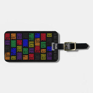 Was ist meine Farbe? Gepäckanhänger