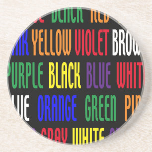 Was ist meine Farbe? Getränkeuntersetzer