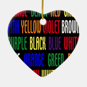 Was ist meine Farbe? Keramik Ornament