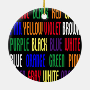 Was ist meine Farbe? Keramik Ornament