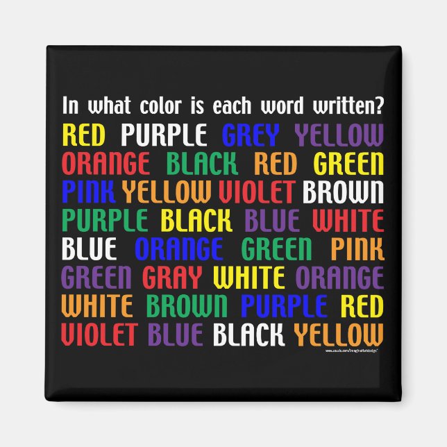 Was ist meine Farbe? Magnet (Vorne)