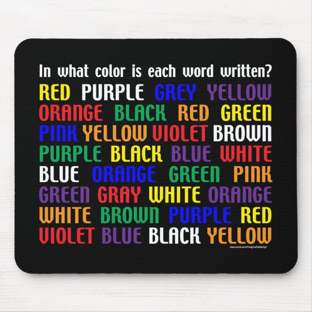 Was ist meine Farbe? Mousepad (Vorne)