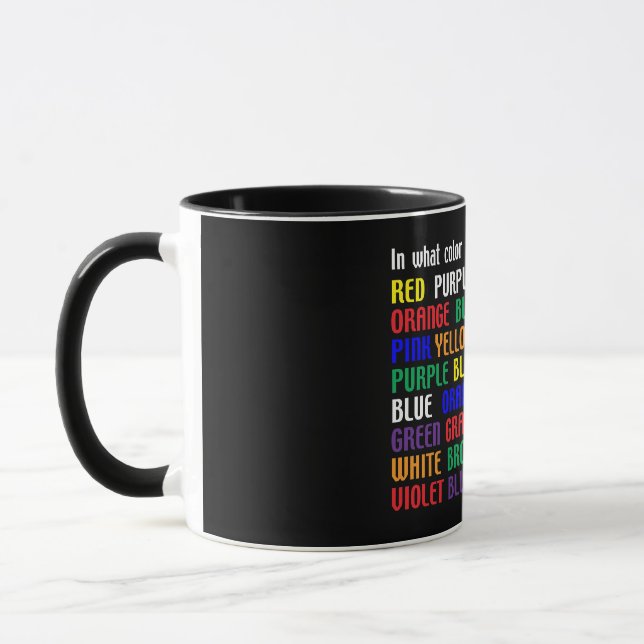 Was ist meine Farbe? Tasse (Links)