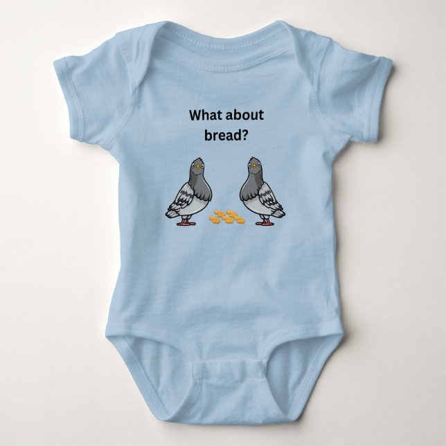 Was ist mit Brot? Baby Strampler (Vorderseite)