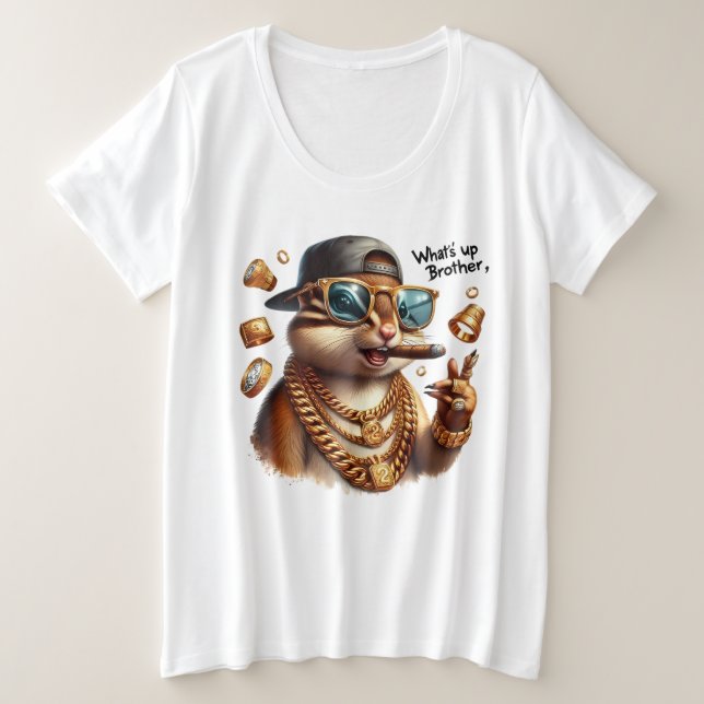 Was ist mit dem Bruder (B)? Große Größe T-Shirt (Design vorne)