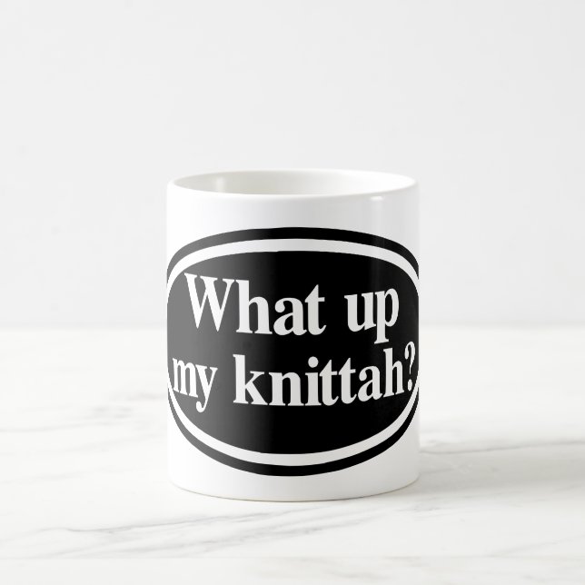 Was ist mit meinem Knittah? Tasse (Mittel)