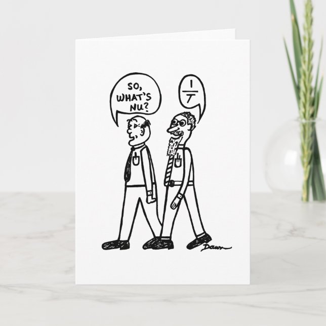 Was ist NU? Leeres Notecard Karte (Vorderseite)