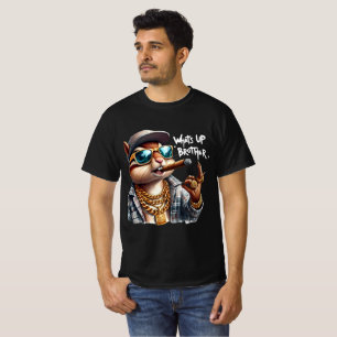 was ist oben Bruder Eichhörnchen Rauchen Zigar T-Shirt