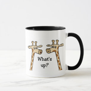 Was ist oben? Giraffen-Tasse Tasse