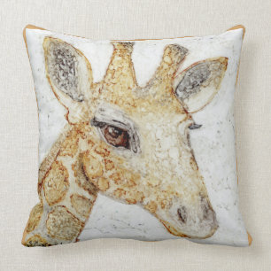Was ist oben? Große Augen Giraffe Kissen
