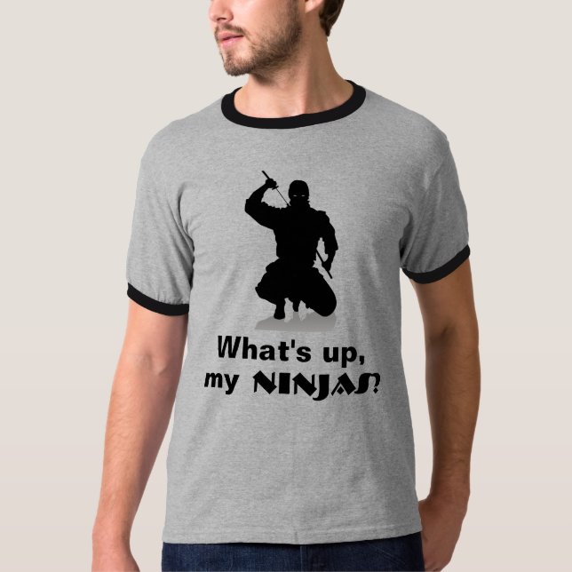 Was ist oben, mein Ninjas? T-Shirt (Vorderseite)