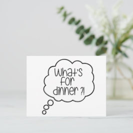 Was ist oder essen? Fun Zitat Postkarte