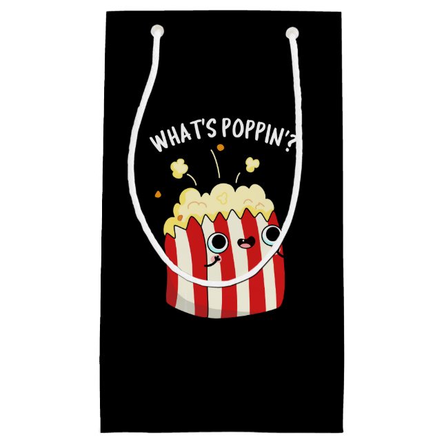 Was ist Poppin Funny Popcorn Pun Dark BG? Kleine Geschenktüte (Vorderseite)