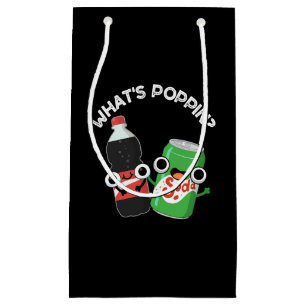 Was ist Poppin Funny Soda Pop Pun Dark BG Kleine Geschenktüte