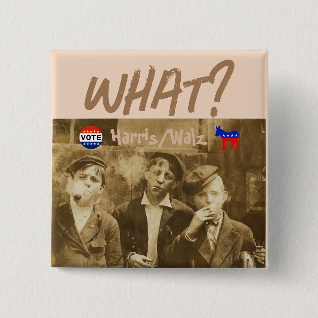 Was ist? Schaltfläche "Vote Harris/Walz" Button (Vorderseite)