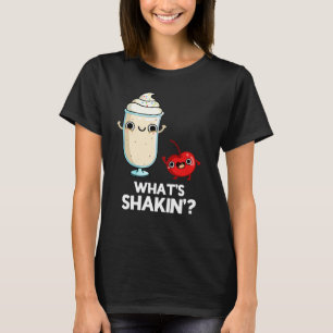 Was ist Shakin Funny Cherry Milkshake Pun Dark BG? T-Shirt