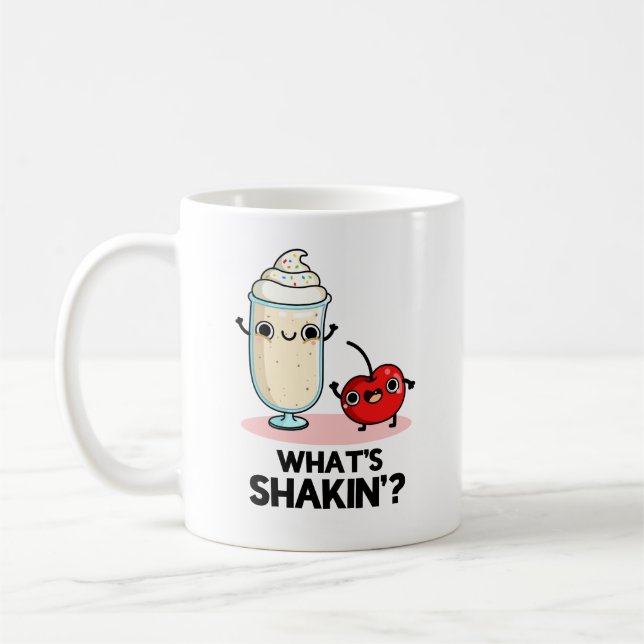 Was ist Shakin Funny Cherry Milkshake Pun? Kaffeetasse (Links)