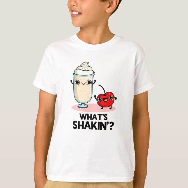 Was ist Shakin Funny Cherry Milkshake Pun? T-Shirt (Vorderseite)
