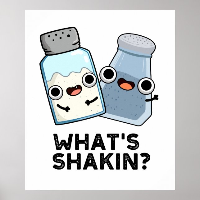 Was ist Shakin Funny Salt and Pepper Shaker Pun? Poster (Vorne)
