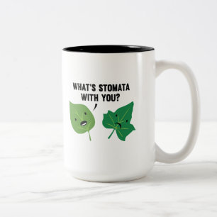 Was ist Stomata mit dir? Zweifarbige Tasse