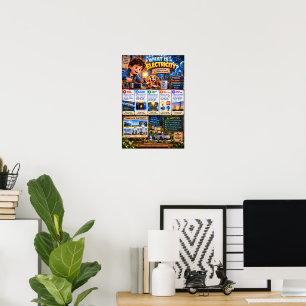 Was ist Strom Infografik Poster